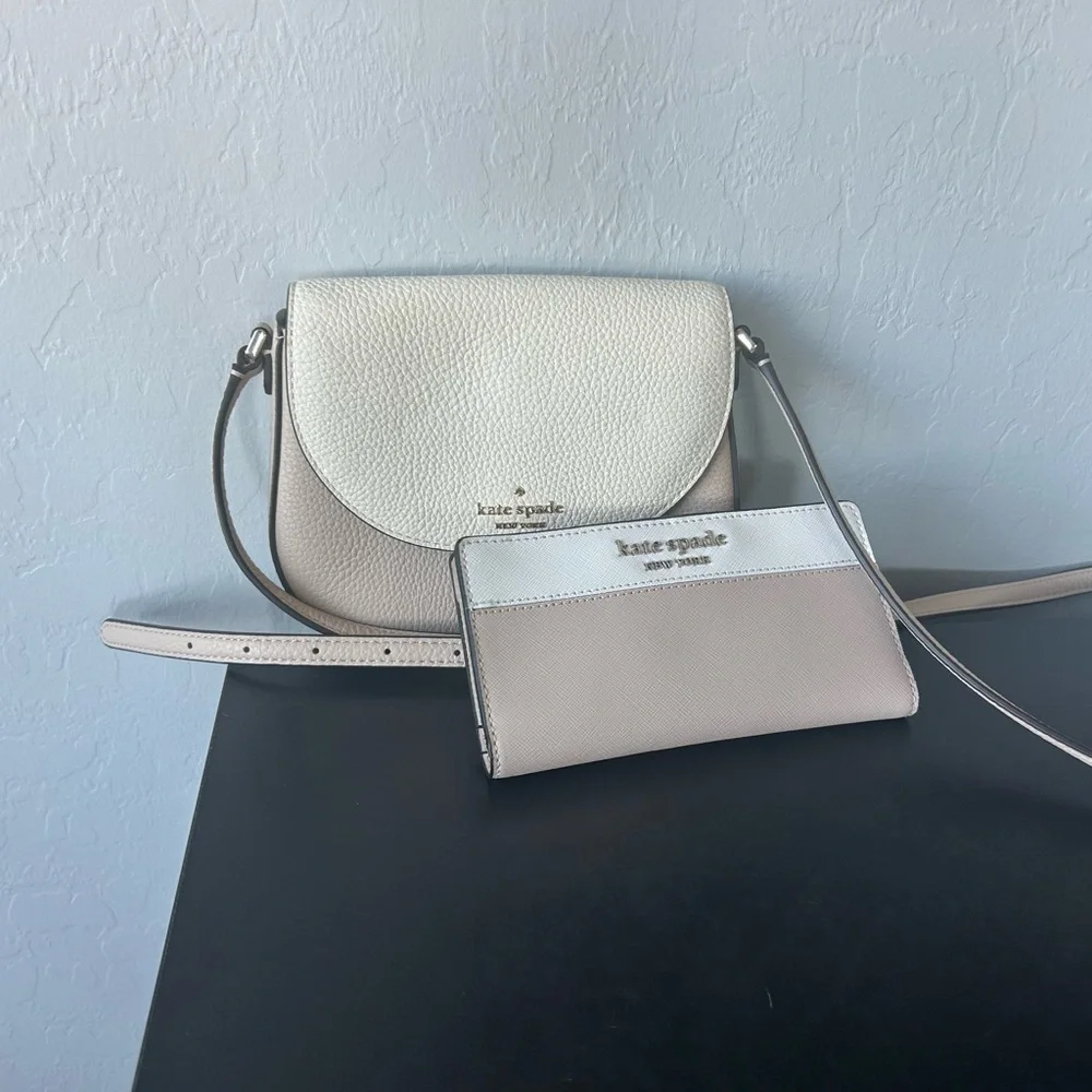 Kate Spade Leila Cream and beige Crossbody Bag Set 7 x5 - Picture 6 of 6